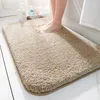 Tapis de bain Salle de bain Super épais peluches fibre tapis de bain tapis de salle de douche tapis Chenille salle de bain tapis de sol toilette absorbant tapis de porte d'entrée 230927
