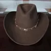 ベレットウール防水防止防止防止男性Ma Shu Mao Qi Shi Cowboy Hat Large Brim Gentleman Black Mens Fedora 2023