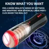 Masturbators vibrerande Masturbator Realistiska vibrationer Justerbar sexleksak för män livtro texturerad vagina fickfitta med 10 vibrationer x0926