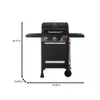 3-Burner Propane Gas Grill in Matte Black with TriVantage Multi-Functional Cooking System