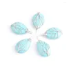 Pendant Necklaces Dangle Tree Of Life Natural Turquoise Stone Teardrop Wire Wrap Weave Charms Jewelry Wholesale 5Pcs TN4204