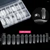 False Nails KADS 120/100pcs Nail Tips Forms Mold Quick Building Extension Acrylic Fake Finger Full Cover French Coffin Manicures