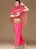 Stage Wear Kids Bollywood India Belly Dance Costumes Set Oriental Bellydance Girls Dancer Coin Costume