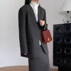 * ROW Women Wool Classic Fashion Solid Color Suit Top