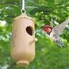 Autres fournitures d'oiseaux Mangeoires en bois suspendues Colibri House Nest Durable Seed Outdoor Décoration de jardin