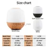 Humidifiers Electric Aromatherapy Diffuser Essential Oil Mini Air Humidifier For Home Office Ultrasound Wood Grain USB Room Fragrance Aroma YQ230927