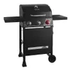 3-Burner Propane Gas Grill in Matte Black with TriVantage Multi-Functional Cooking System