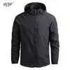 Outdoor Jackets Hoodies Spring And Autumn Thin Solid Color Hooded Work Clothes Military Leisure Travel Jacket Men Climbing Fishing Wear 230926