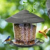 Autres fournitures d'oiseaux mangeoire étanche Gazebo suspendu conteneur extérieur sauvage avec corde de suspension Type de maison d'alimentation Aves