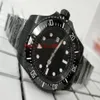 Hoge kwaliteit horloges 44 mm Sea-Dweller 116660 keramische ring zwarte PVD kast Azië 2813 uurwerk mechanisch automatisch herenhorloge 224D