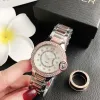 Carrinho nova marca de moda relógios feminino menina estilo cristal dial banda aço relógio pulso quartzo venda quente senhora relógio frete grátis designer