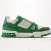 Designer män sneaker virgil tränare casual skor låg kalvskinn läder abloh vit grön röd blå överlägg plattform utomhus kvinnor sneakers storlek 36-45 13