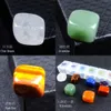 Dekorativa föremål Figurer Chakra Reiki CrystalSnatural Crystal Gem Square Seven Chakra Energy Healing Stone Set 230926