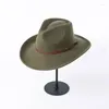 Berets inverno moda fedoras para homens mulheres panamá jazz chapéu outono primavera preto mistura de lã boné ao ar livre casual 56-58cm lm104