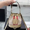 Hip 6 Color Bucket Bags C Print Designer Bag Mini Shoulder Bags Women Leather Luxurys Handbag Fashion Classic Purse Crossbody bags