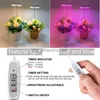 Lampes de culture à spectre complet pour plantes d'intérieur, avec minuterie, réglable en hauteur, lampe de culture LED à intensité variable pour plantes succulentes hydroponiques YQ230927