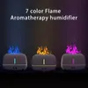 Draagbare USB Plug-in Kleur Cool Mist Led Fire Flame Luchtbevochtiger Aroma Essentiële Olie Kamer Diffuser Klein Apparaat Mini H2o Luchtbevochtiger