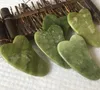 heart shape Natural xiuyan stone jade Guasha gua sha Board massager for scrapping therapy jade roller ZZ