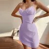 Casual Jurken Jurk Vrouwen Zomer Europa Pure Kleur Sexy Backless Geweven Off Schouderbandjes Binnen Nemen Vestidos HJY8968