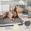 Canis Pens Benepaw Macio Ortopédico Cama de Cão Lavável Nonslip Egg Crate Foam Kennel Pad Pet Sleeping Mat Almofada para Pequeno Médio Grande Raça 230926