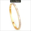 LUXUSTEEL Braccialetti con conchiglia bianca in acciaio inossidabile per donne Ragazze Braccialetti di lusso classici in oro color oro Gioielli senza appannamento