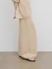 التنانير المرنة للسيدات المرن المرن المتدحرج Midi Skirt سيدات الصلبة لون كسول بسيط متماسكة 2023 الخريف