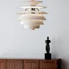 Modern Creative Snowball E27 Pendant Lamps Nordic Pinecone Hanging Light Restaurant Coffee El Indoor Decor Lighting fixtures257a