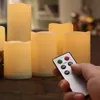 Bougies LED sans flamme avec télécommande et minuterie bougie vacillante à piles pour la décoration de Noël de mariage de fête à la maison 230921