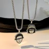 Pendant Necklaces Cute Girls Boys Magnetic Heart Necklace Lover Couple Charm Sweater Clavicle Chain Hiphop Men Women Jewelry