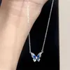 Pendentif Colliers Mode Coréenne Élégant Papillon Collier Y2K Douce Fée Clavicule Chaîne Femmes Fête Bijoux Cadeaux