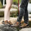 Dress Shoes Hiking Men Women Mesh Sneakers Breathable Lace Up Casual Fashion Female Black Mountain Boy Autumn Summer Brown 230927