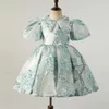 Robes de fille bébé F inférieur avec nœud perlé cristal à lacets appliques robe de bal robe de première Communion pour les filles personnalisées