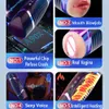 Masturbators Automatic Heating Vibrating Male Masturbator Realistic Vagina Mouth Oral Blowjob Dual Channel Pocket Pussy Men Masturbation Cup x0926