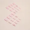 Unghie finte rosa smerigliate quadrate finte riutilizzabili, non facili da sbiadire e rompersi per una meravigliosa esperienza di manicure