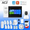 Alarm systems PG-107 Tuya Wireless WIFI GSM Home Burglar Alarm System IP Camera PIR Motion Sensor Door Sensor Security Alarm Kit APP Control YQ230927