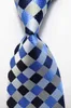 Bow Ties Fashion Plaid Tie Men's 9cm Silk Necktie Set Pink Green Blue Yellow JACQUARD WOVEN