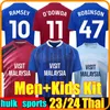 23/24 Cardiff Soccer Jerseys City RAMSEY O'DOWDA 2023 2024 Accueil RALLS ADAMS WINTLE SAWYERS ROBINSON RINOMHOTA WATTERS Chemises de football hommes enfants kit uniformes