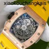 Luxe Richas Miers RichadMill horloge Milles ZF Factory Automatisch uurwerk Tourbillon Swiss RM Tactical 50427mm mode RM1102 roségouden zijkant Titanium Ti YIXU7I