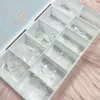 False Nails Pedicure Soft Gel Clear Full Tip Täckning Toe Nail Tips 550st/Box Easy Apply Press On Fake Finger Nails Tool 230927