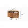 Sacs de plein air Panier de pique-nique isolé Refroidisseur d'épicerie pliable portable avec poignée en aluminium Voyage de camping haute capacité 230926