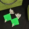 Kvinnors personliga Rhinestone Charm Luxury Earrings Brand Designer Earrings Designer Jewelry Valentine's Day Weddin3454