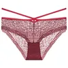 European and American underwear sexy seduction cross thin lace low-rise women's briefs