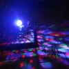 Solar-Laserlichter, magische Disco-Kugel, Weihnachts-LED-Projektor-Licht, bunt, drehen Sie Bühnenlicht für Weihnachten, Holloween-Party, 12 LL