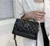 Bolso bandolera todo en uno con diamantes de prensa de moda clásica