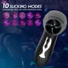 Masturbators Zuigen Mannelijke Masturbators Automatische Pijpen Penispomp Vibrator voor Mannen Kut Mannen Masturbatie Orgasme Eikel Massager Seksspeeltje x0926