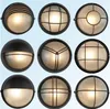 Round Vintage Outdoor Wall Lamp Fixtures For Courtyard Balcony Aisle Porch Lights Eclairage Exterieur Buitenverlichting