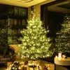 Juldekorationer Green Artificial PE PVC Tree With Metal Bas Stand Pre-Lit Mixed Party Decoration Home Office 2,7m