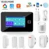 Alarmsysteme Elecpow Wireless Tuya Home Smart WiFi GSM Alarmsystem mit Infrarot-Radar-Bewegungssensor Tür Magnetdetektor Sicherheitsalarm YQ230927