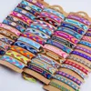 Bangle 50pcs/partie wielokolorowe vintage bohemian bawełniane bawełniane mankietowe mankiety