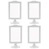 Quadros 4 PCS PO Frame Picture Sign Titulares Mesa Top Casamento Vestido Desktop Mesa Plástico Standing